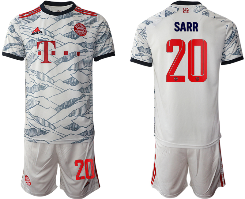 Men 2021-2022 Club Bayern Munich away white #20 Soccer Jersey